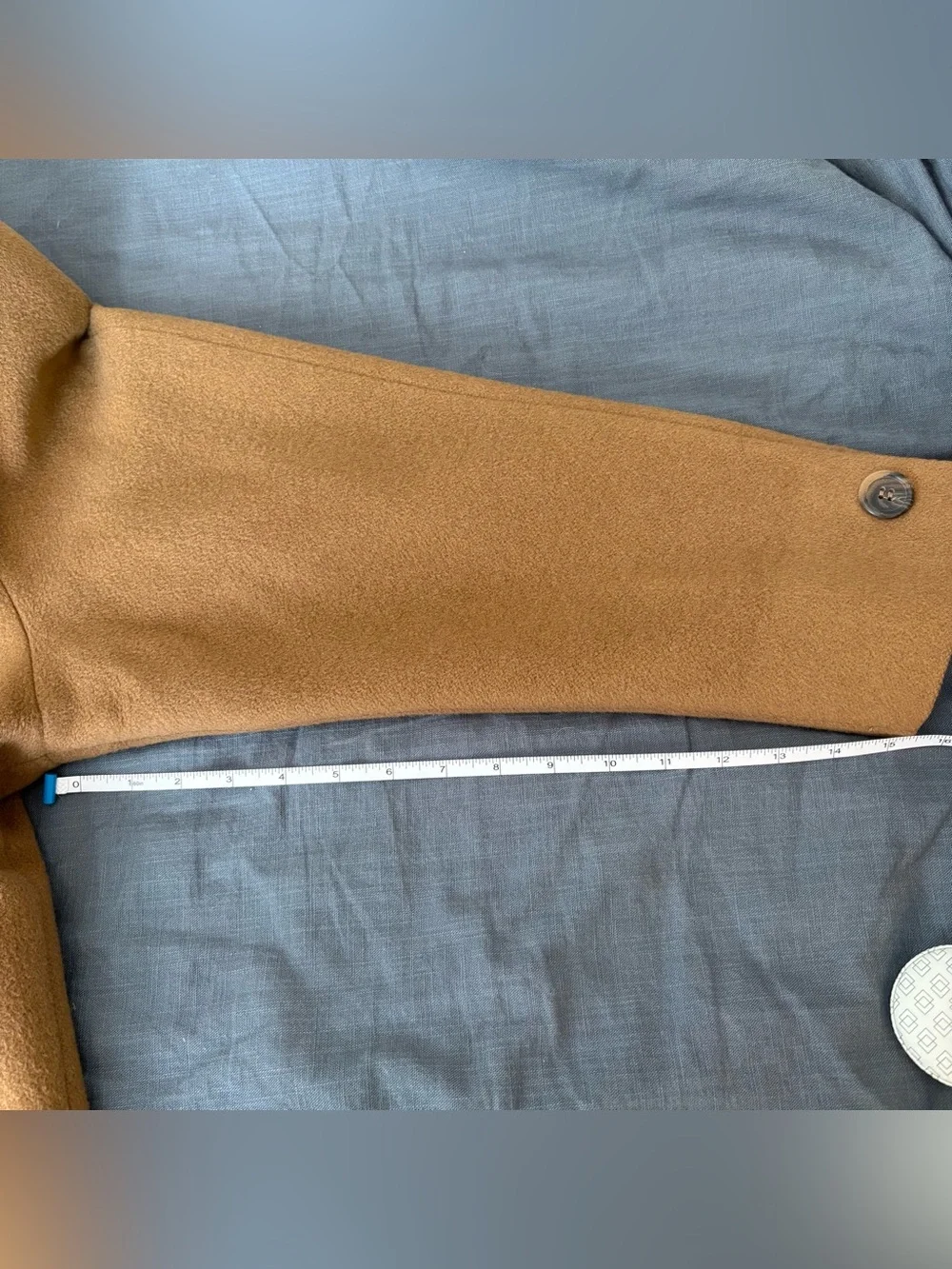Vintage 90’s Jones New York Camel Brown 100% Wool Coat, L 🤎
